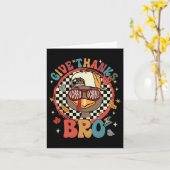 Vielen Dank Bro Niedlich Türkei Kleinkind dankbar Karte (Gelbe Blume)