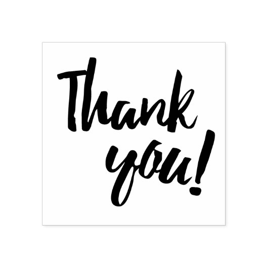 Vielen Dank, Brush Script Gummistempel (Prägung)