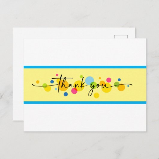 Vielen Dank, Bubbles Postkarte (Vorne/Hinten)