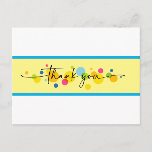 Vielen Dank, Bubbles Postkarte (Vorderseite)