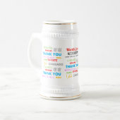 Vielen Dank Buchhalter Geschenk Personalisiert Mod Bierglas (Vorderseite Links)