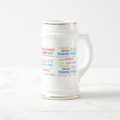 Vielen Dank Buchhalter Geschenk Personalisiert Mod Bierglas (VorderseiteRechts)