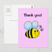 Vielen Dank! (bumble bee) Postkarte (Vorne/Hinten)