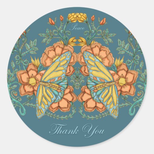 Vielen Dank, Butterfly Sticker (Vorderseite)