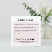 Vielen Dank, Candle Care bestellen Sie Business Ca Dankeskarte (Stehend Vorderseite)
