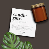 Vielen Dank Candle Care Modern Business Card Dankeskarte