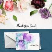 Vielen Dank Card 7x5 Lavendel Color Splash Dankeskarte