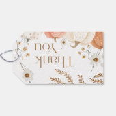 Vielen Dank Card Autumn Pumpkin Fall Geschenkanhänger (Rückseite Horizontal)