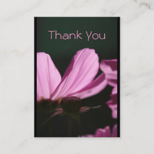 Vielen Dank Card Comos Sun 3 Floral Foto Business Visitenkarte