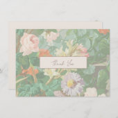 Vielen Dank Card Einfache moderne Blume Dankeskarte (Vorne/Hinten)