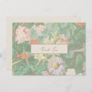 Vielen Dank Card Einfache moderne Blume Dankeskarte