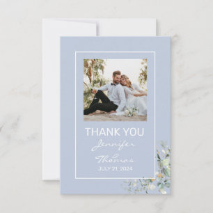  Vielen Dank Card Elegant, Minimalismus, Grüne Blä Dankeskarte