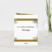 Vielen Dank Card Elite Black Gold Elegant Dankeskarte (Rückseite)