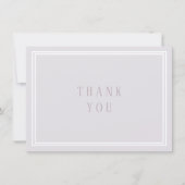 Vielen Dank Card Lila Lavender Traditional Dankeskarte (Vorderseite)