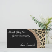 Vielen Dank Card Pack von 10 - Leopard Print Dankeskarte (Stehend Vorderseite)