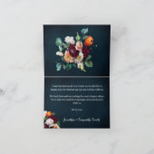 Vielen Dank Card Wine Navy Burgundy Polterabend Dankeskarte (Innenseite)