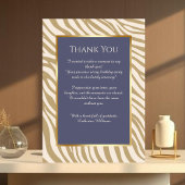 Vielen Dank Card-Zebra Print-Beige- Einladung