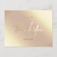 Vielen Dank Cards Imitats Gold Foil Luxus Postcard