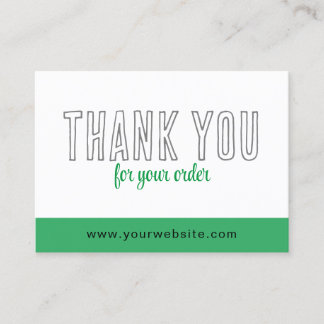 Vielen Dank, Cards QR-Logo Green Business Visitenkarte