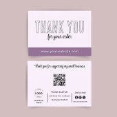 Vielen Dank, Cards QR-Logo Minimalistisch Business Visitenkarte