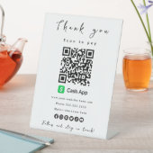 Vielen Dank Cash App QR Code Scan zu bezahlen Whit Sockelschild (In Situ)