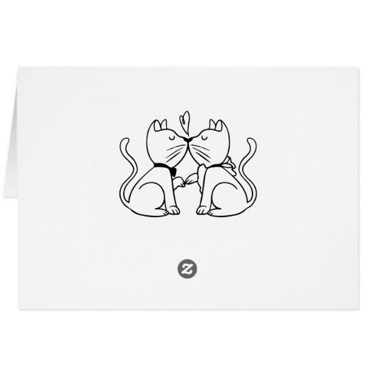 Vielen Dank Cat Lover Wedtens Tan Wasserfarbe (Rückseite Horizontal)