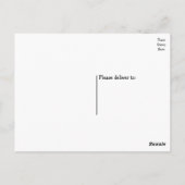 Vielen Dank Cat Lovers Wedtens Schwarz-weiß Postkarte (Rückseite)