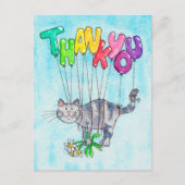 Vielen Dank, Cat Postcard von Nicole Janes Postkarte (Vorderseite)