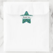 Vielen Dank Celtic Knot Blue Green Star Sticker (Tasche)