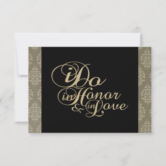 Vielen Dank Champagne Damask Cards Dankeskarte (Vorderseite)