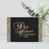 Vielen Dank Champagne Damask Cards Dankeskarte (Stehend Vorderseite)