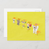 Vielen Dank, Charaktere Ankündigungspostkarte (Vorne/Hinten)