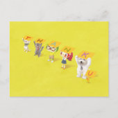 Vielen Dank, Charaktere Ankündigungspostkarte (Vorderseite)