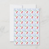 Vielen Dank, Cherry Much Blue elegante Danke Karte (Rückseite)