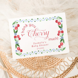 Vielen Dank, Cherry Much Blue elegante Danke Karte