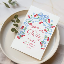 Vielen Dank, Cherry Much Cherry oben Danke Karte