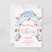 Vielen Dank, Cherry Much Cherry oben Danke Karte (Vorderseite)