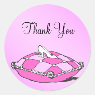 Vielen Dank Cinderella Slipper Pink Sticker