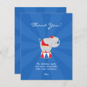 Vielen Dank Circus Karneval Flat Card Einladung (Vorne/Hinten)