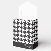 Vielen Dank Classic Modernes Schwarz-weißes Hahnen Geschenkschachtel (Geöffnet)