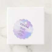 Vielen Dank, Cloud 9 Pastel Gradient Brautparty Geschenkanhänger (Beispiel)