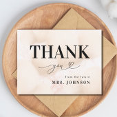 Vielen Dank, Cloud Nine 9 Heart Script Brautparty Dankeskarte