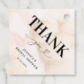 Vielen Dank Cloud Nine Heart Script Brautparty Geschenkanhänger (Rückseite)