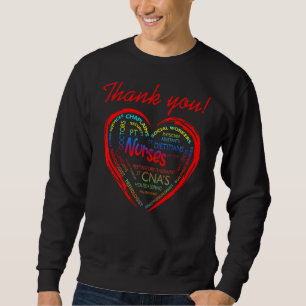Vielen Dank Cnas Krankenpfleger Ärzte Sweatshirt