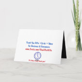 Vielen Dank Coach Basketball Cards Dankeskarte (Rückseite)