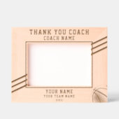 Vielen Dank Coach Basketball Spieler Name Team Spo Geätzte Rahmen (Vorderseite)