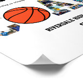 Vielen Dank Coach Basketball Team Foto Collage Poster (Ecke)