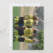 Vielen Dank Coach Card mit Team Name Foto Dankeskarte (Rückseite)