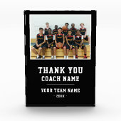 Vielen Dank Coach Card Team Name Fotoblock (Vorderseite)