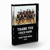 Vielen Dank Coach Card Team Name Fotoblock (Links)